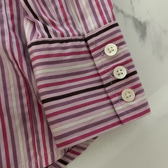 Y2K Gap stretch fitted stripe shirt - Picture 11 of 13